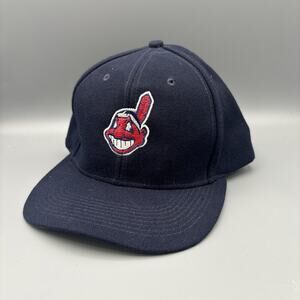 Cleveland Indians Chief Wahoo Logo 7 Team MLB Adjustable Hat Cap SnapBack